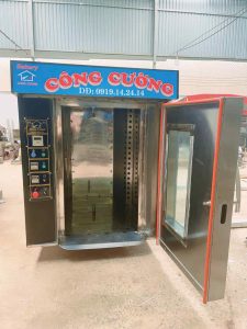 lò bánh mì xoay điện 14 khay