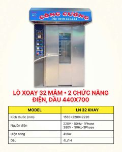 lò xoay 32 khay